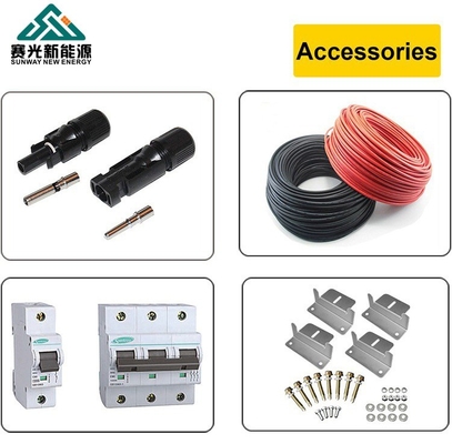 50hz Tần số đầu ra Hệ thống năng lượng mặt trời gia đình Bộ đầy đủ cho nhà 5kw 8kw 10kw 12kw