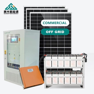 Nhà thương mại Hệ thống máy phát điện năng lượng mặt trời 12kw Hệ thống năng lượng mặt trời