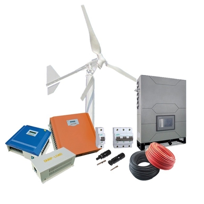 Loại tuabin gió tuabin gió ngang 10Kw Off Grid Hệ thống điện gió mặt trời lai