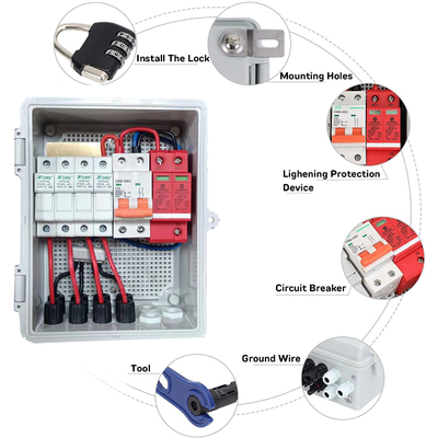 32A Solar String Combiner Box cho tàu RV Hệ thống năng lượng mặt trời