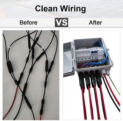 390*390*185 Photovoltaic Combiner Box 500VDC Với Bảo vệ SPD vật liệu ABS