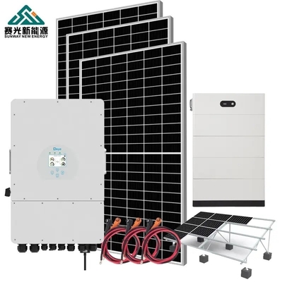 5000watt 5000watt 5kw Hệ thống lưu trữ năng lượng mặt trời gia đình với tấm Silicon đơn tinh thể