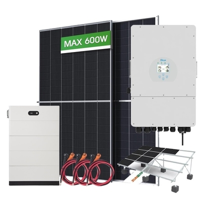 Hệ thống năng lượng mặt trời lai gắn trên mái nhà Silicon đơn tinh quang điện