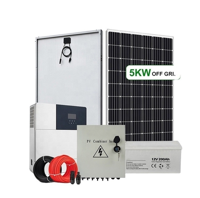 5-10 kWh Lượng đầu ra 48V 300Ah 400Ah Capacity pin Off Grid Hệ thống tấm pin mặt trời