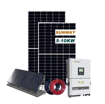 60HZ Toàn bộ trên lưới Hệ thống mặt trời trên mái nhà 10kw Hệ thống mặt trời trên lưới