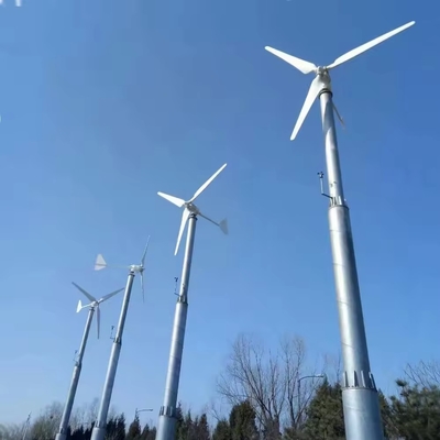 Hỗ trợ tấm pin PV Có 10kw tuabin gió cho nhà trên lưới hệ thống năng lượng mặt trời gió lai