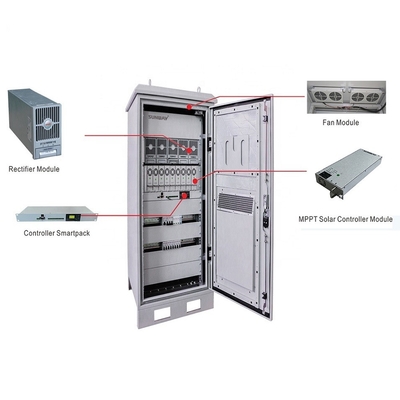 Bên ngoài chống nước Nhà Hệ thống năng lượng mặt trời Cabinet viễn thông bên ngoài