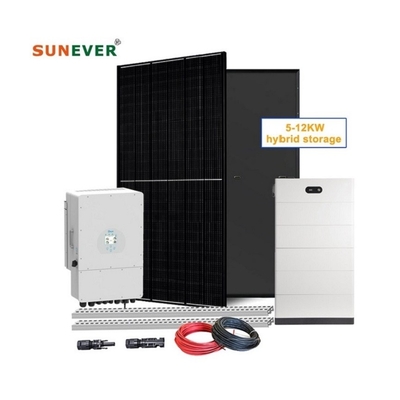 Nhà Hệ thống lưu trữ năng lượng mặt trời 10kw Hệ thống năng lượng mặt trời lai 10000w Hệ thống năng lượng mặt trời
