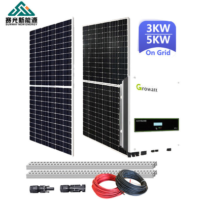 3kw 5kw 10kw On Grid Hệ thống mặt trời 20kw 30kw 40kw Nhà hoàn chỉnh