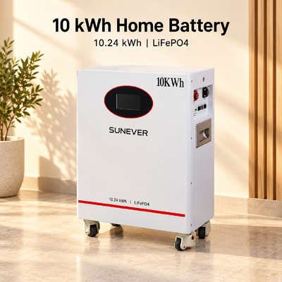 UNEVER 10kWh 51.2V 200Ah Pin Lithium LiFePO4 cho Lưu trữ Năng lượng Gia đình và Nguồn Dự phòng Ngoại lưới