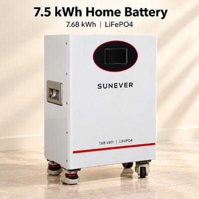 Pin năng lượng mặt trời Lithium SUNEVER 7.68kWh 25.6V 300Ah LiFePO4 cho Lưu trữ Năng lượng Gia đình và Nguồn Điện Dự phòng Ngoại lưới