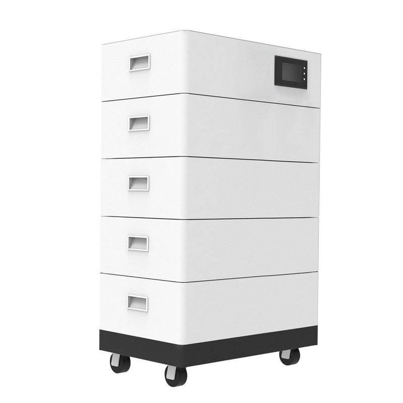 5KWH 10KWH 15KWH 20KWH Pin lithium xếp chồng 48V 52ah LiFePO4 cho lưu trữ năng lượng mặt trời