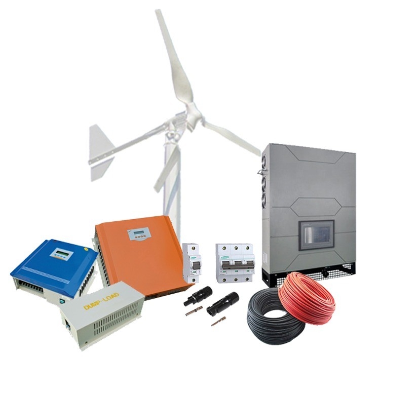 Máy phát điện gió ba pha 10KW được chứng nhận CE cho hệ thống sản xuất điện gió trên lưới