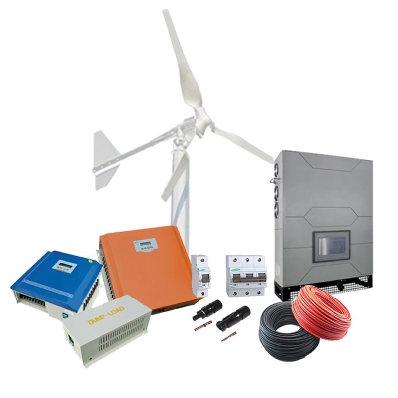 10kw Máy phát điện gió ba pha 380VAC Trên lưới Máy phát điện gió Hệ thống máy phát điện cho nhà