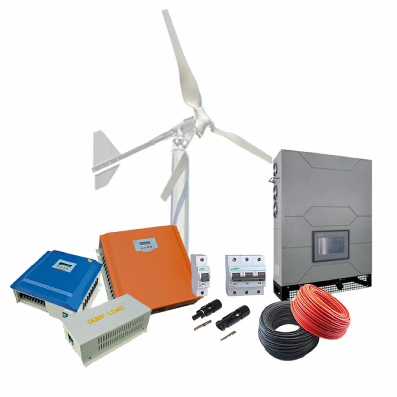 5KW / 10KW Nhà ở 3 giai đoạn 380VAC tuabin gió cho On Grid sản xuất điện lai