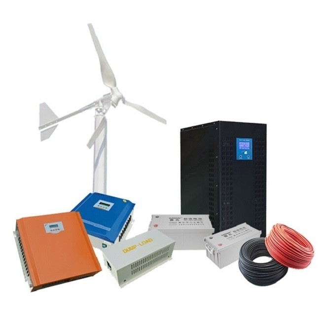 Hệ thống năng lượng gió ngoài lưới 3kw 5kw 10kw với điện áp định số 48V/96V/120V/220/380V