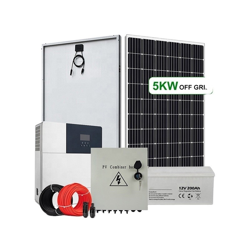 5-10 kWh Lượng đầu ra 48V 300Ah 400Ah Capacity pin Off Grid Hệ thống tấm pin mặt trời