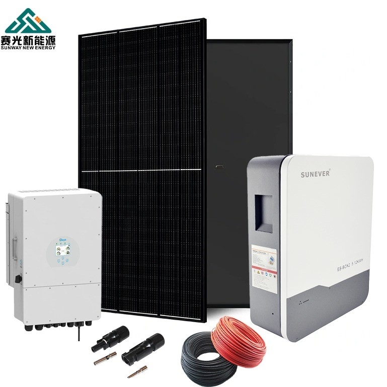 2024 Hệ thống năng lượng mặt trời 5kw 6kw 8kw 10kw với bộ điều khiển MPPT và tần số đầu ra 50hz