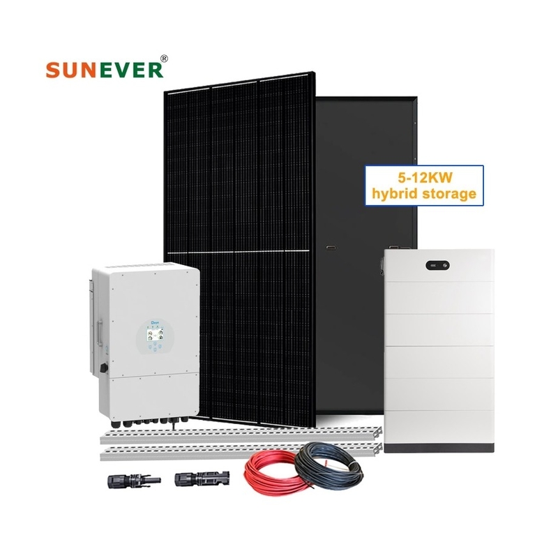 410-700Watt tấm pin mặt trời pin lithium ion loại 5kw Hệ thống lưu trữ năng lượng mặt trời cho gia đình