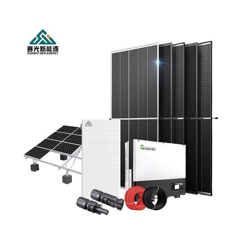 Hệ thống pin mặt trời 6kw 10kw cho nhà pin Gel axit chì CE chứng nhận