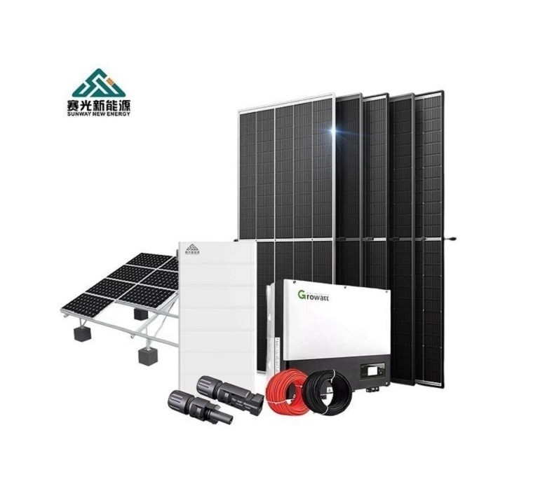 Hệ thống năng lượng mặt trời 5KW 10kw Đối với 220v / 380v Điện áp đầu ra 24h Thời gian làm việc