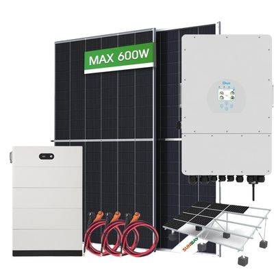 10kw 3 giai đoạn 20kw Hệ thống Mặt trời lai 220v / 380v Điện áp đầu ra