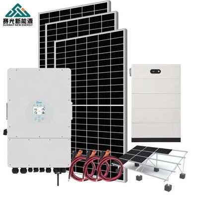 Hệ thống năng lượng mặt trời lai 4kW cho chế độ off-grid công nghiệp TUV chứng nhận