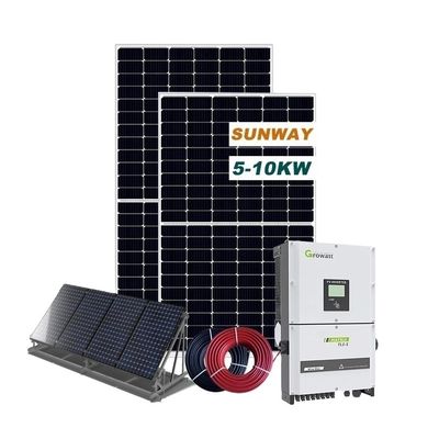 220VAC 10kw Hệ thống năng lượng mặt trời gia đình Ưu điểm thương mại 50HZ