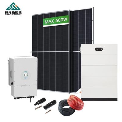 5000w 6000w Hệ thống năng lượng mặt trời lai 8000w Với loại pin Lifepo4
