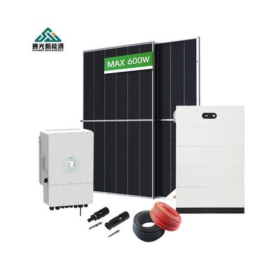 Hệ thống lưu trữ năng lượng mặt trời lai hoàn chỉnh 5kw 10kw 15kw 20kw với loại pin chì axit