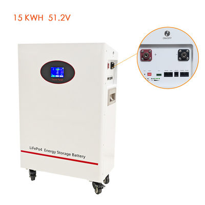 6000 lần chu kỳ sâu loại pin sắt lithium 15KWH với bảo hành 5 năm