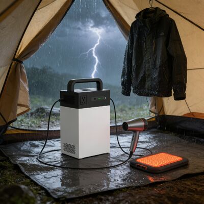 1004.8Wh Hệ thống năng lượng mặt trời sạc kép 500W ESS di động